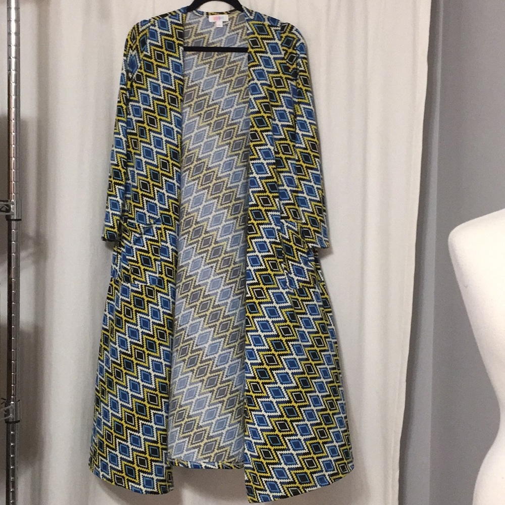 S blue/yellow LuLaRoe Sarah
